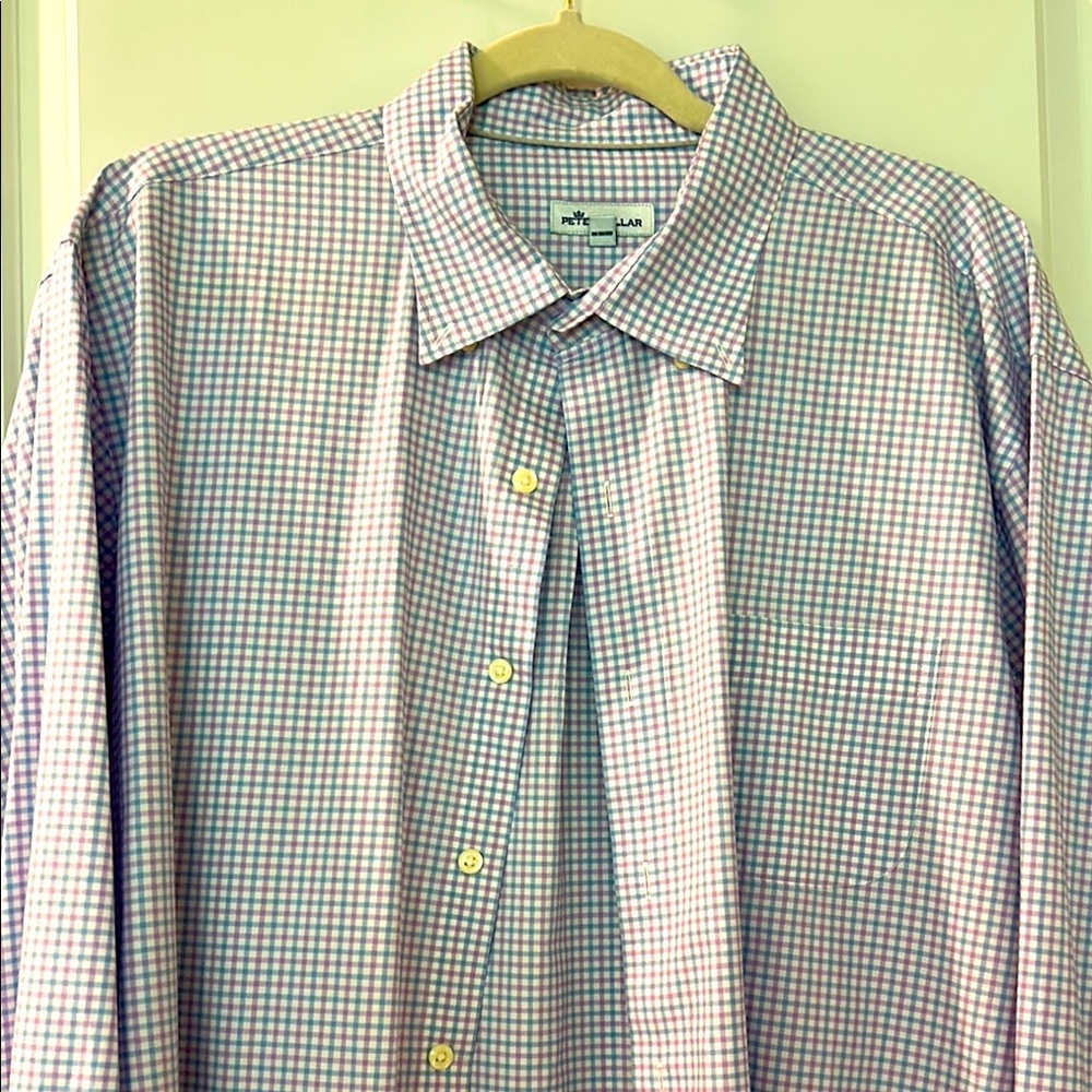 Peter Millar Multi-Color Checkered Shirt